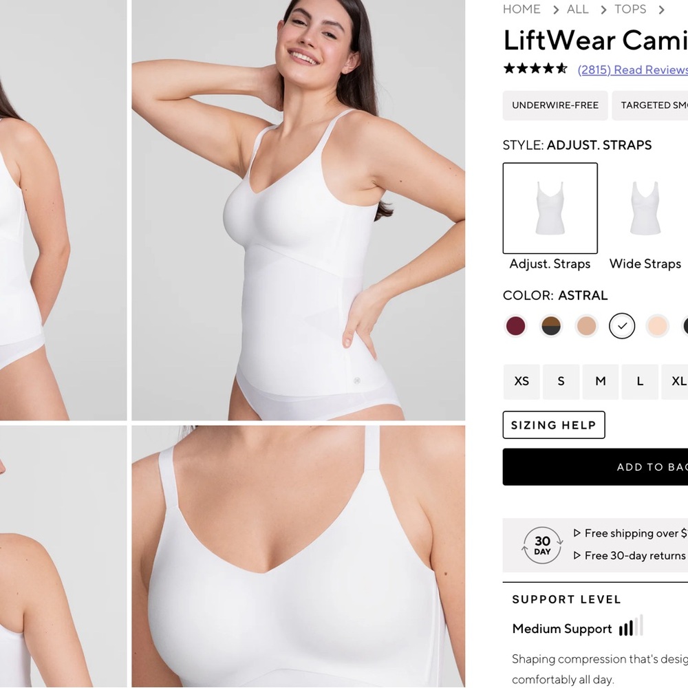 Honeylove - Liftwear Cami White